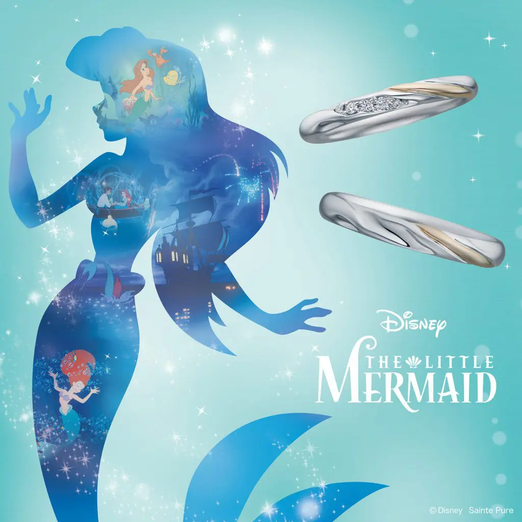 Disney リトル・マーメイド 結婚指輪 - ディズニー リトル・マーメイド - LML6905／LMM6906 | 宝石・結納のマルモ -  三重県鈴鹿市
